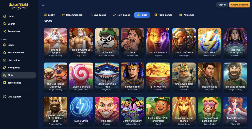 Winner Island Casino